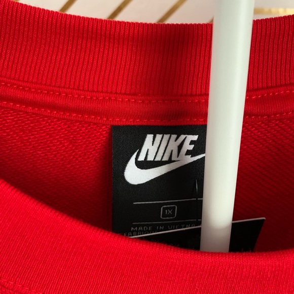 nike red leopard sweatshirt
